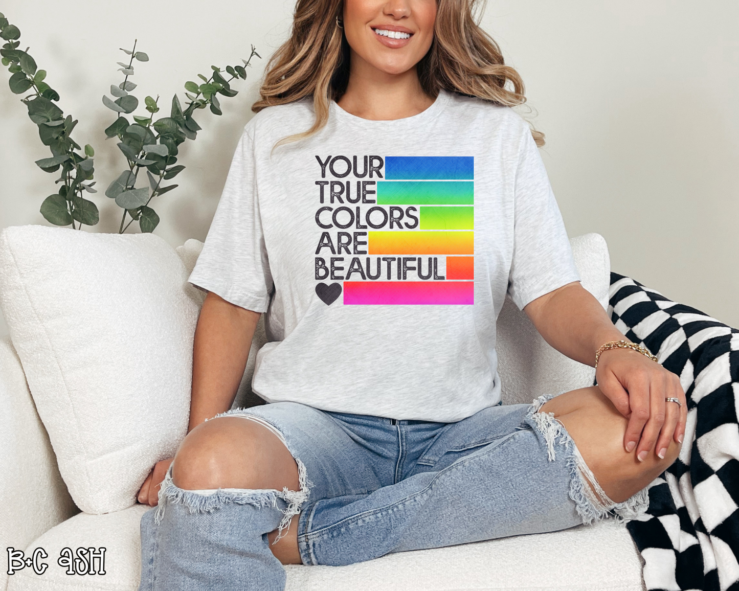 Your True Colors Are Beautiful Rainbow DTF TRANSFER