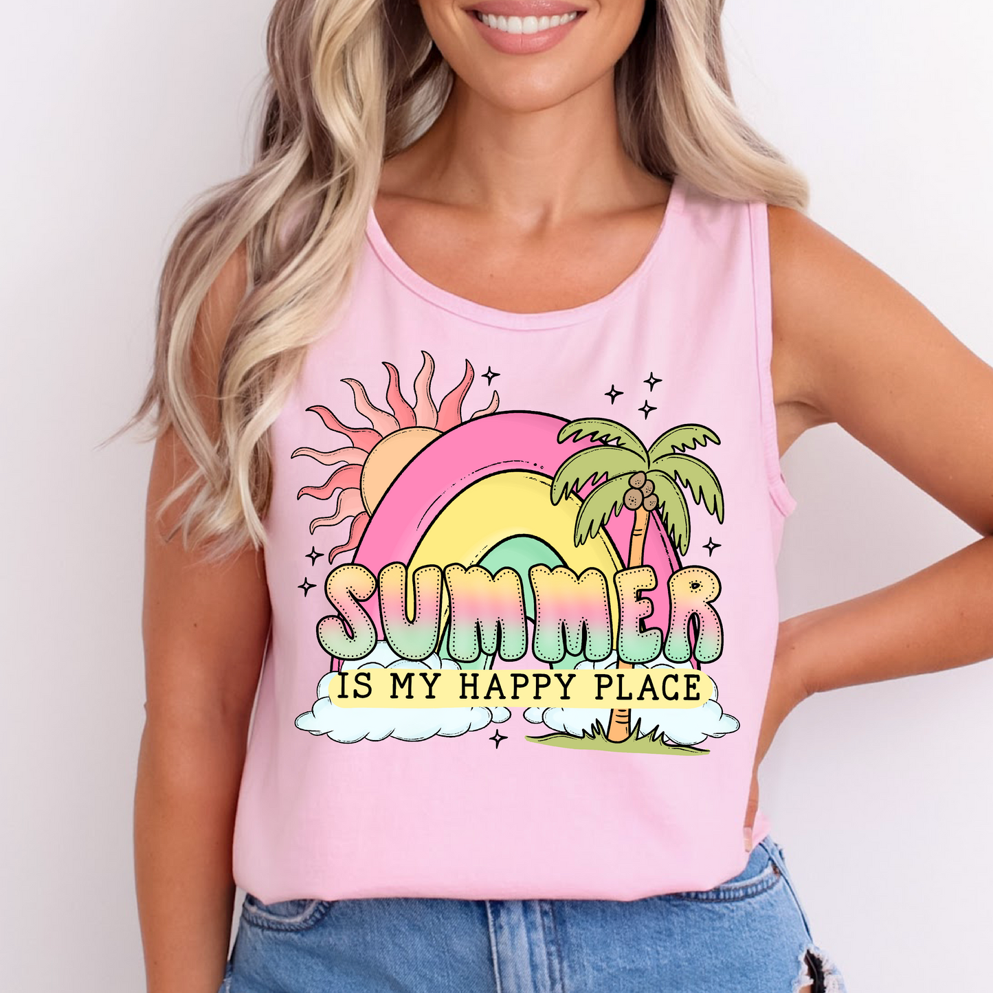 Summer Is My Happy Place DTF TRANSFER
