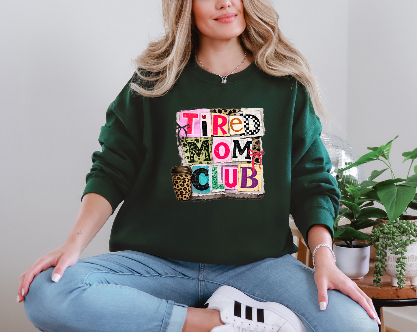 Tired Mom Club Ransom Letters DTF TRANSFER