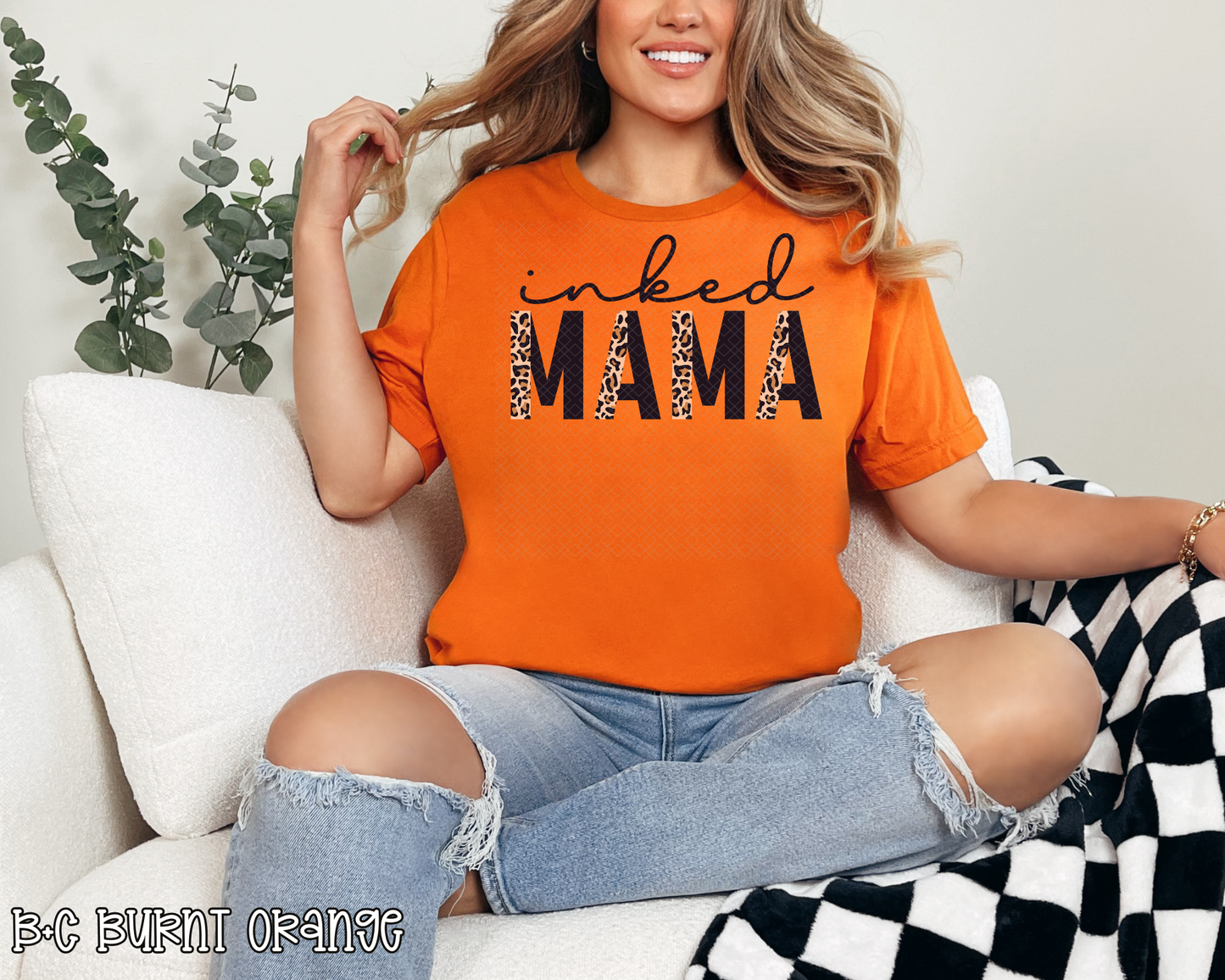 inked mama half leopard DTF TRANSFER