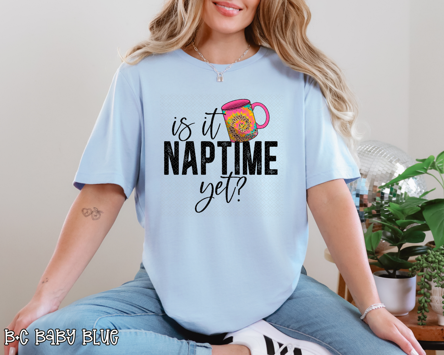 is it naptime yet tie dye leopard DTF TRANSFER