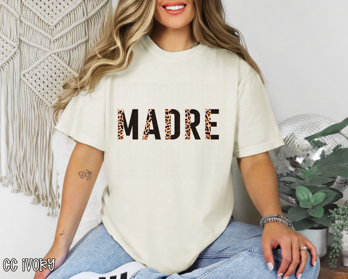 madre half leopard DTF TRANSFER