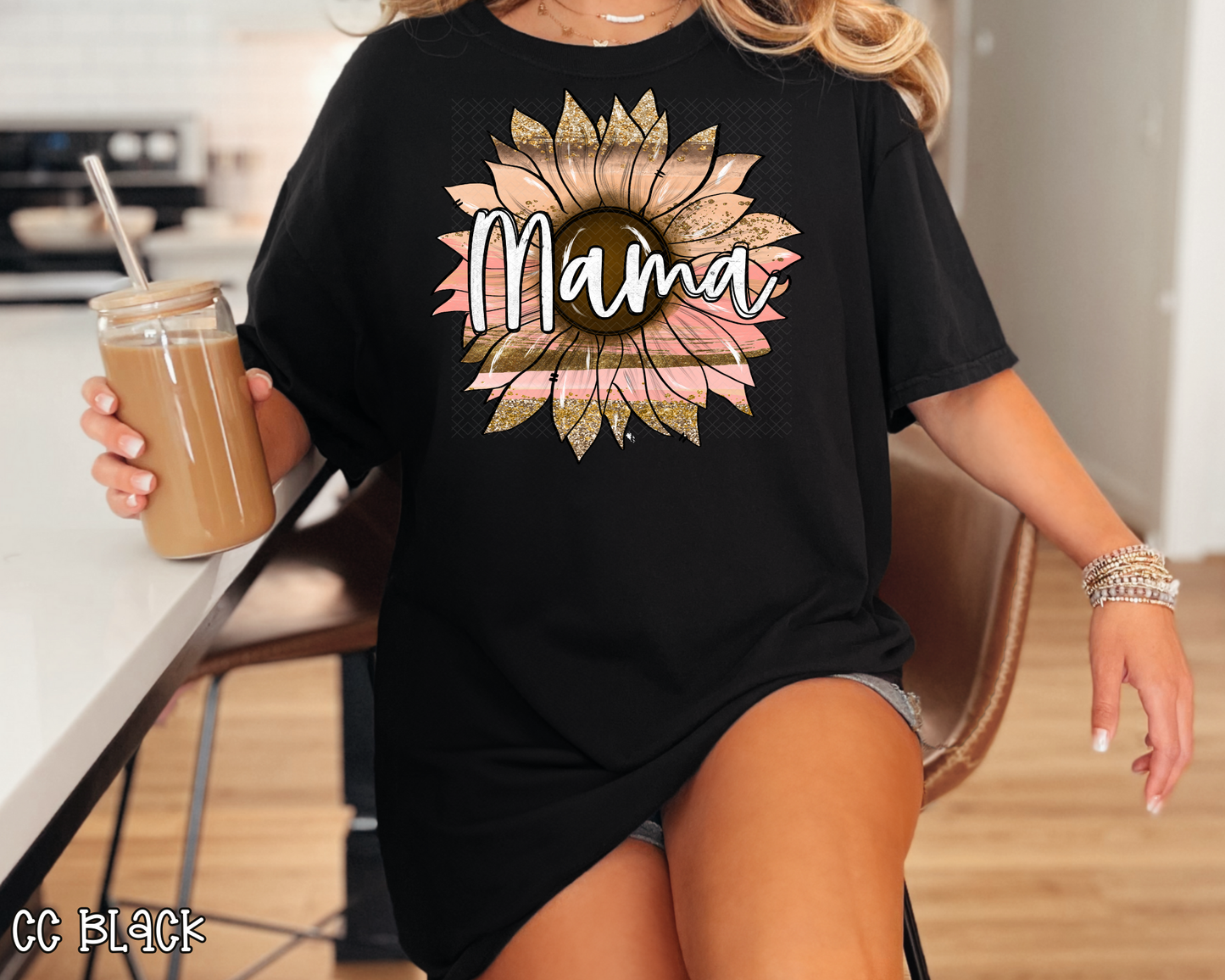 mama blush sunflower DTF TRANSFER