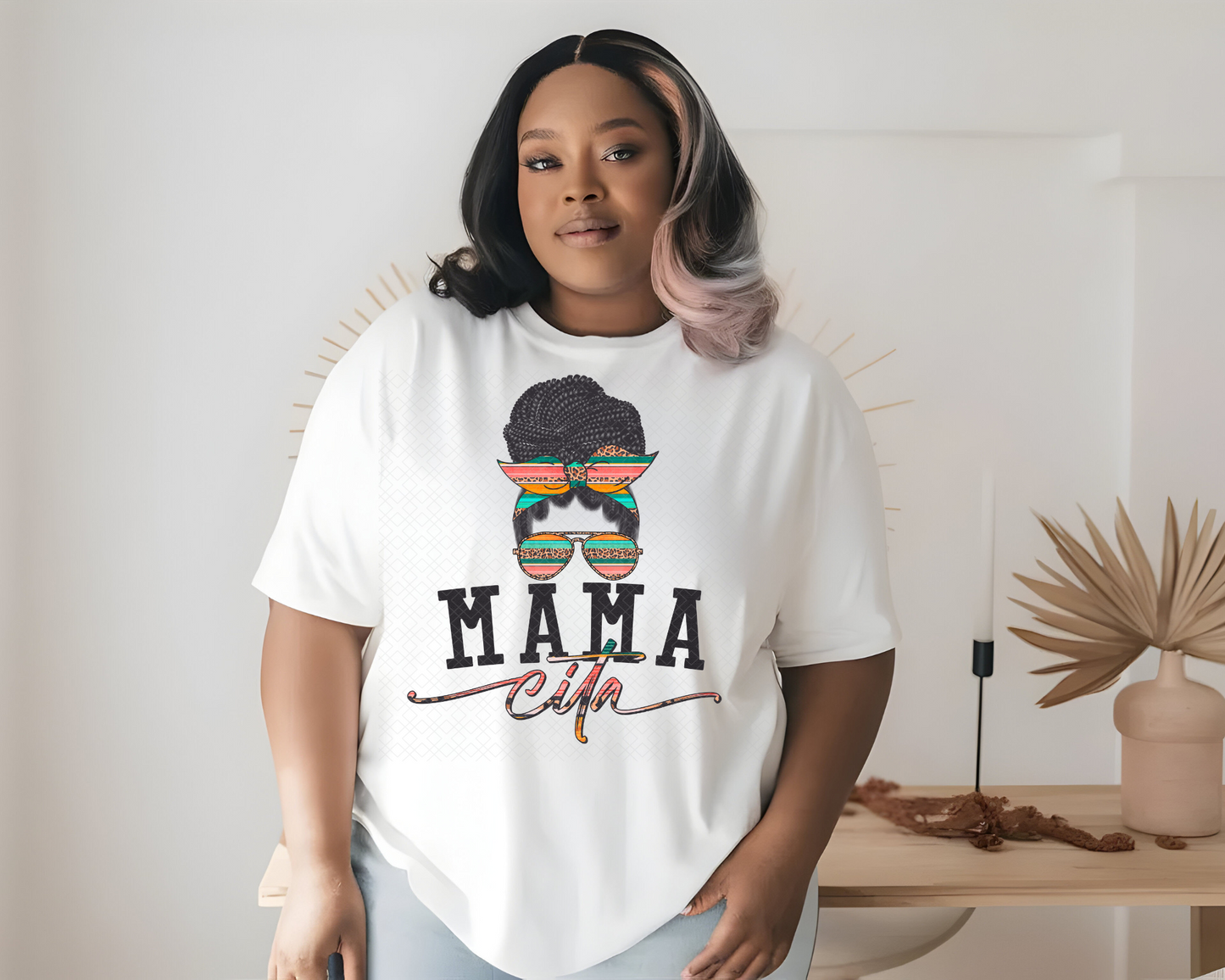 mamacita serape braids DTF TRANSFER