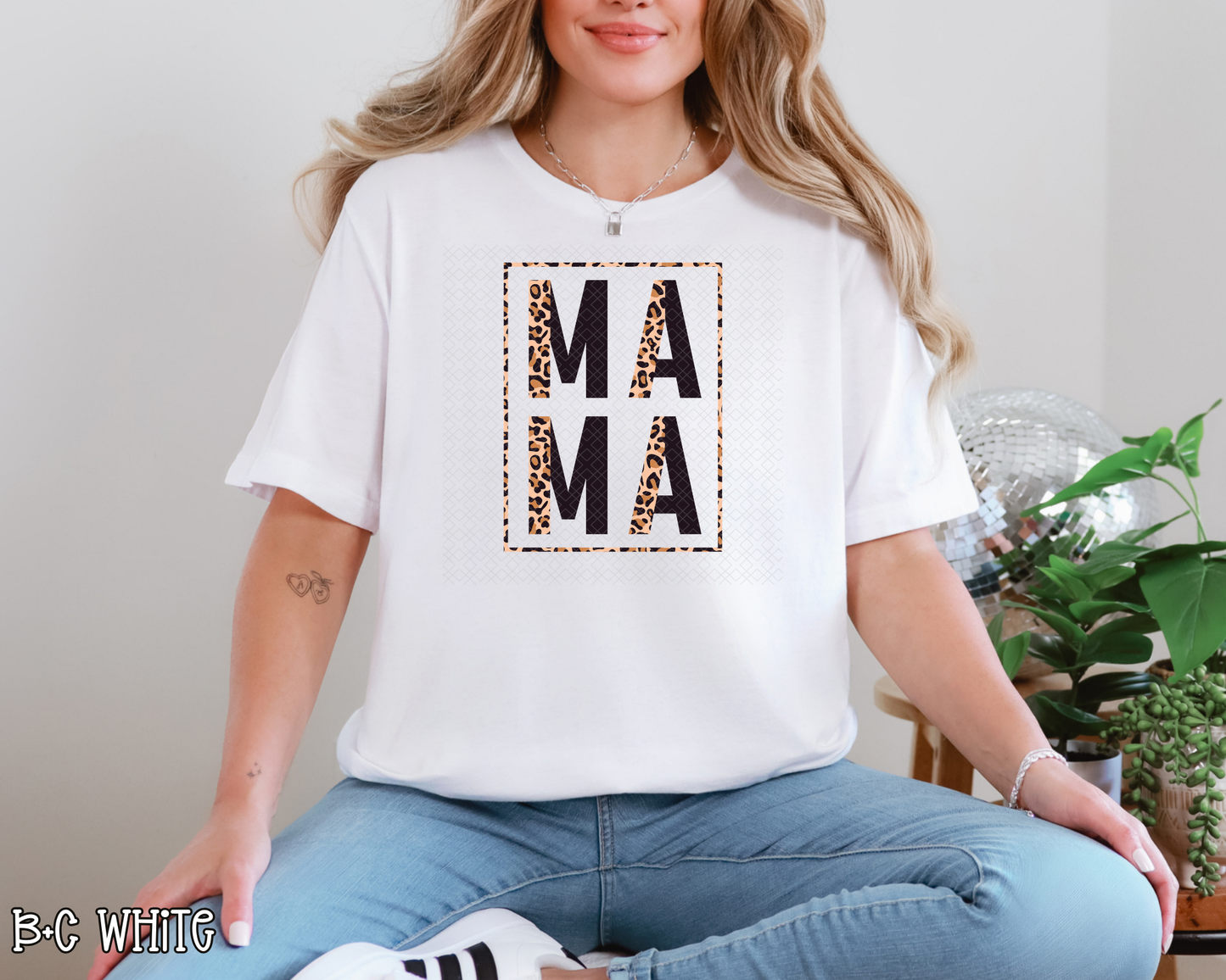 mama half leopard box black DTF TRANSFER