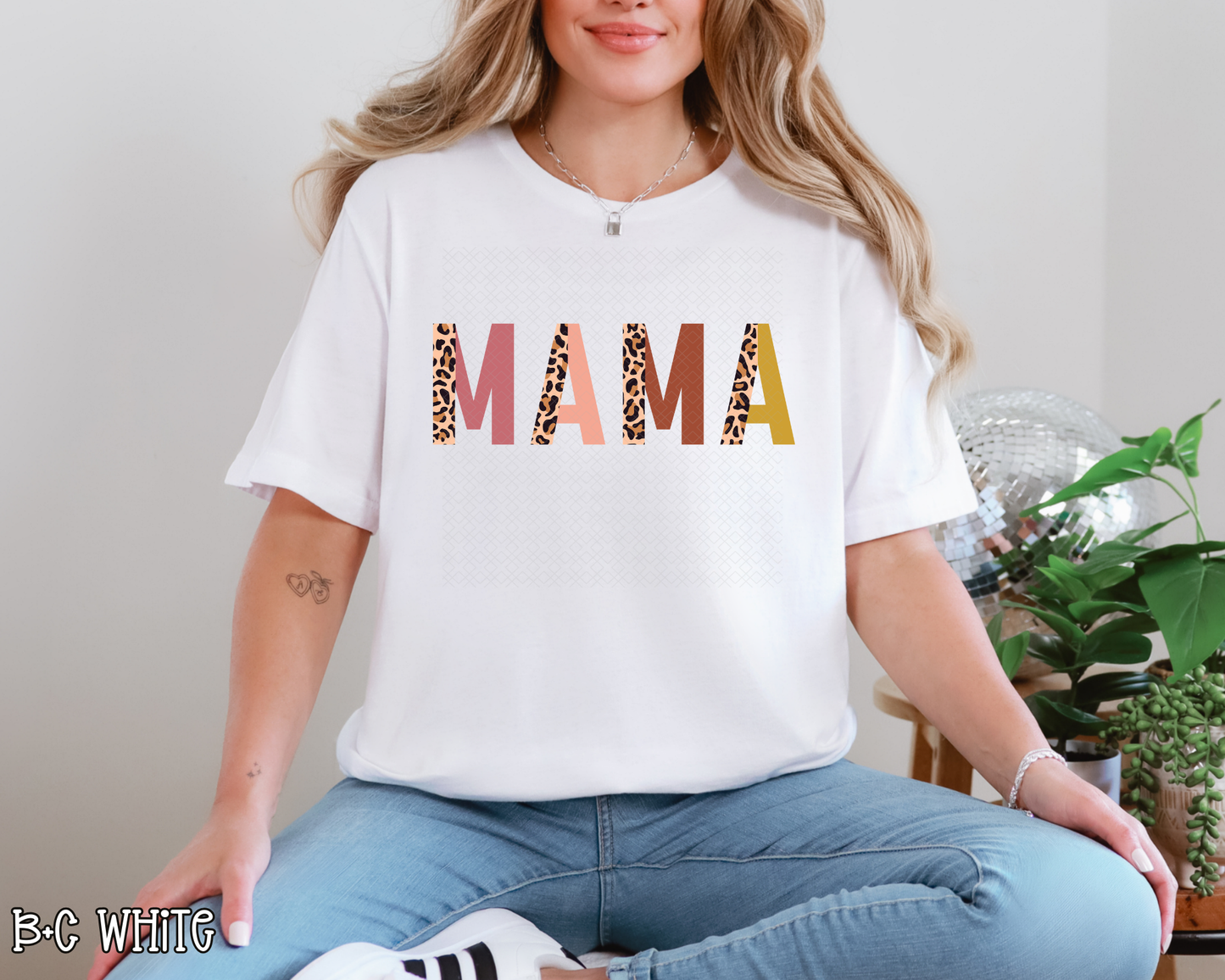 mama half leopard pastel DTF TRANSFER