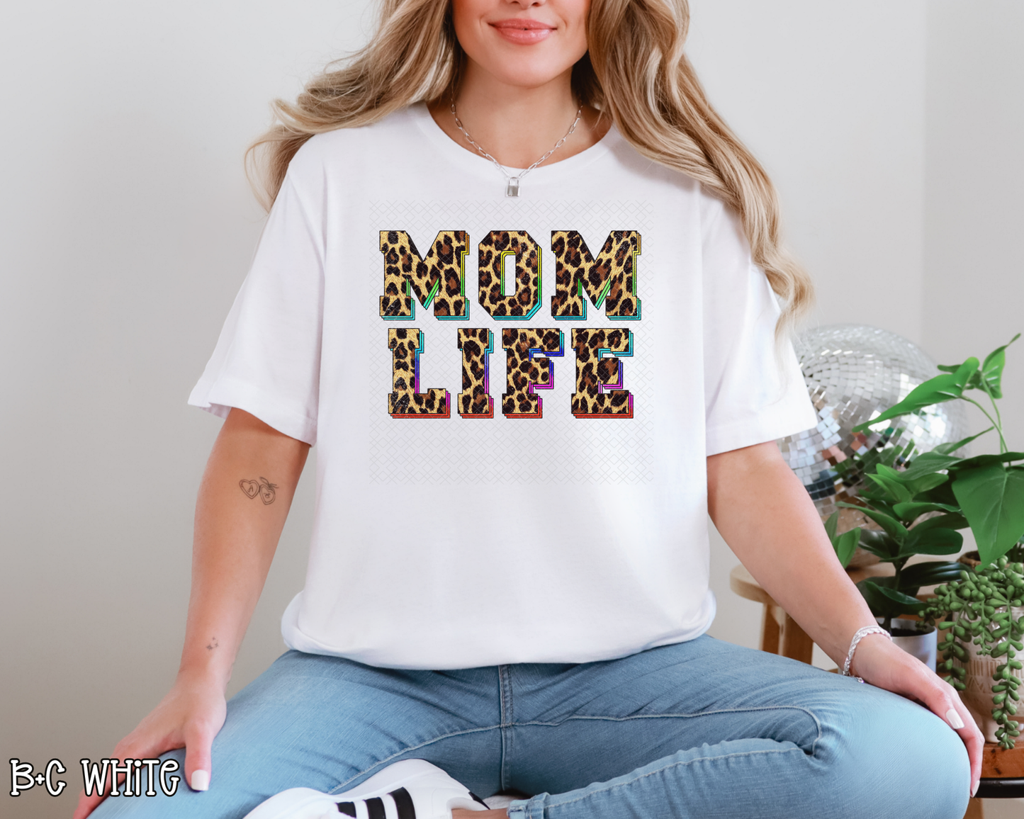 mom life leopard tie dye DTF TRANSFER