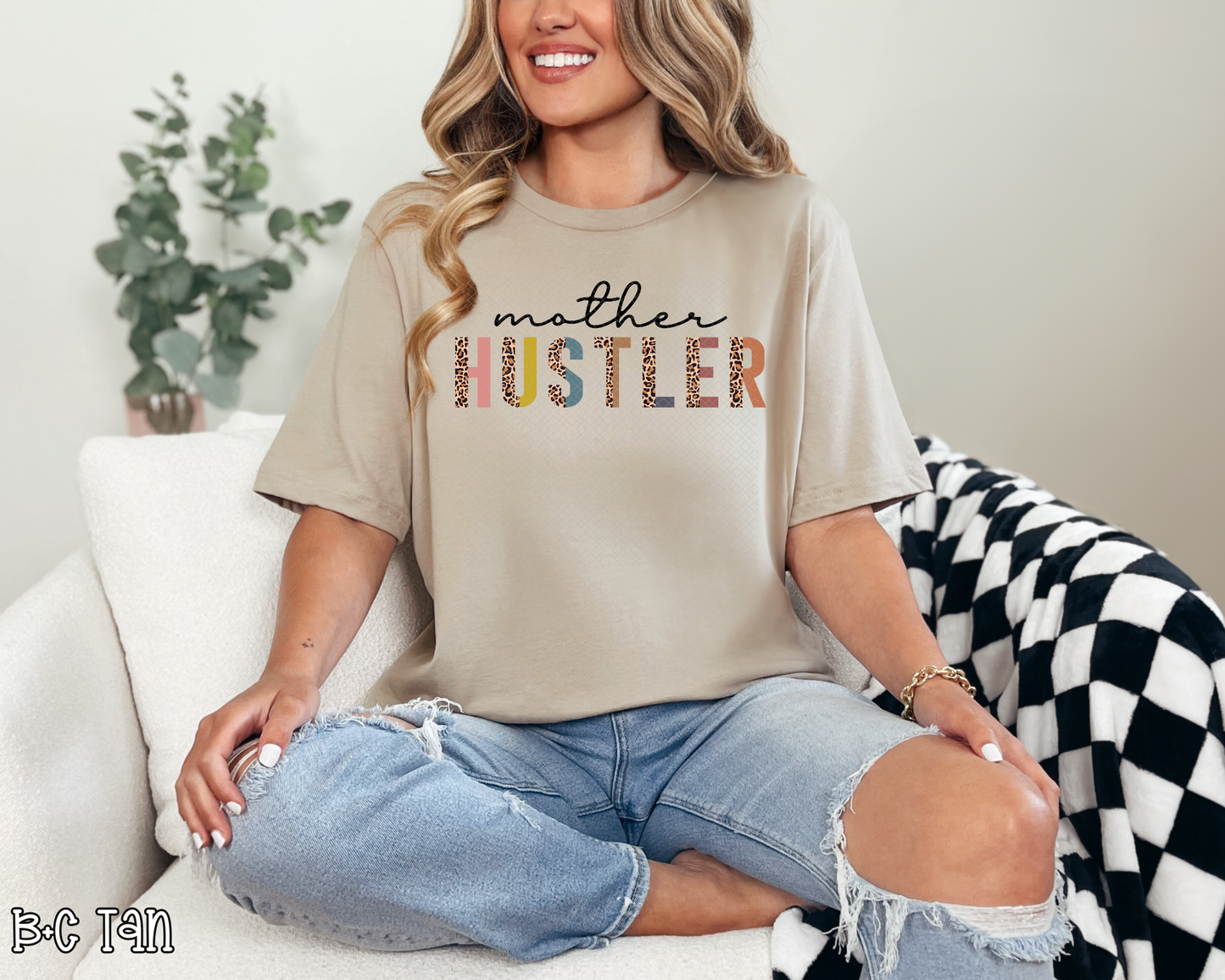 mother hustler half leopard DTF TRANSFER