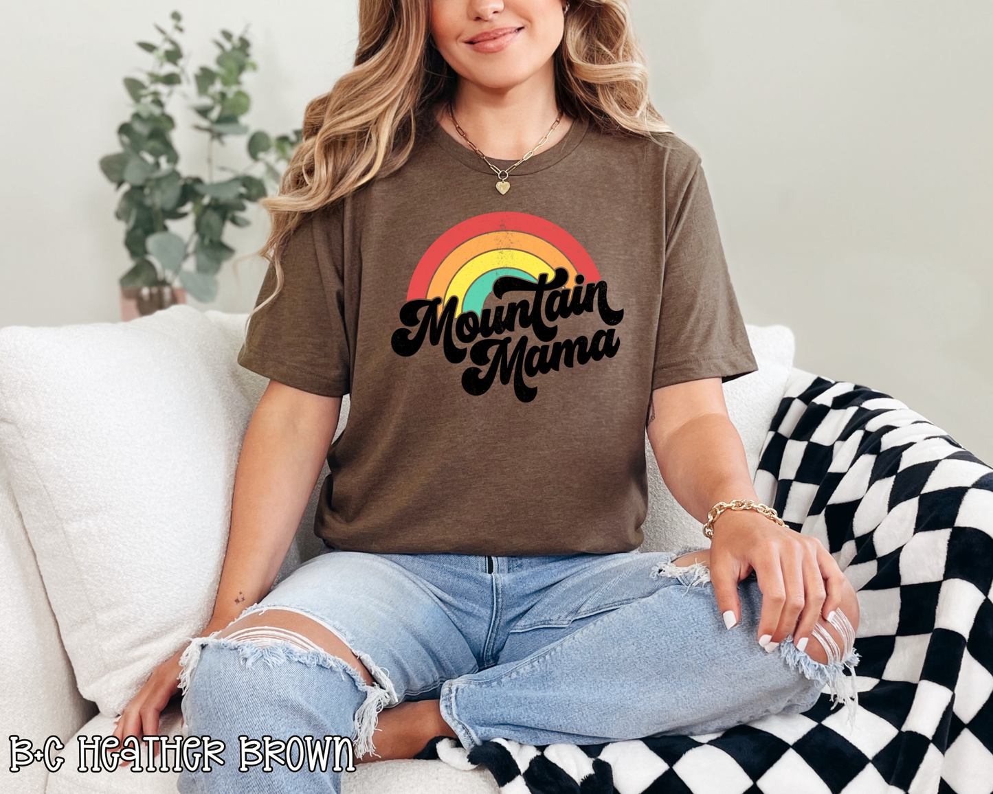 mountain mama rainbow DTF TRANSFER
