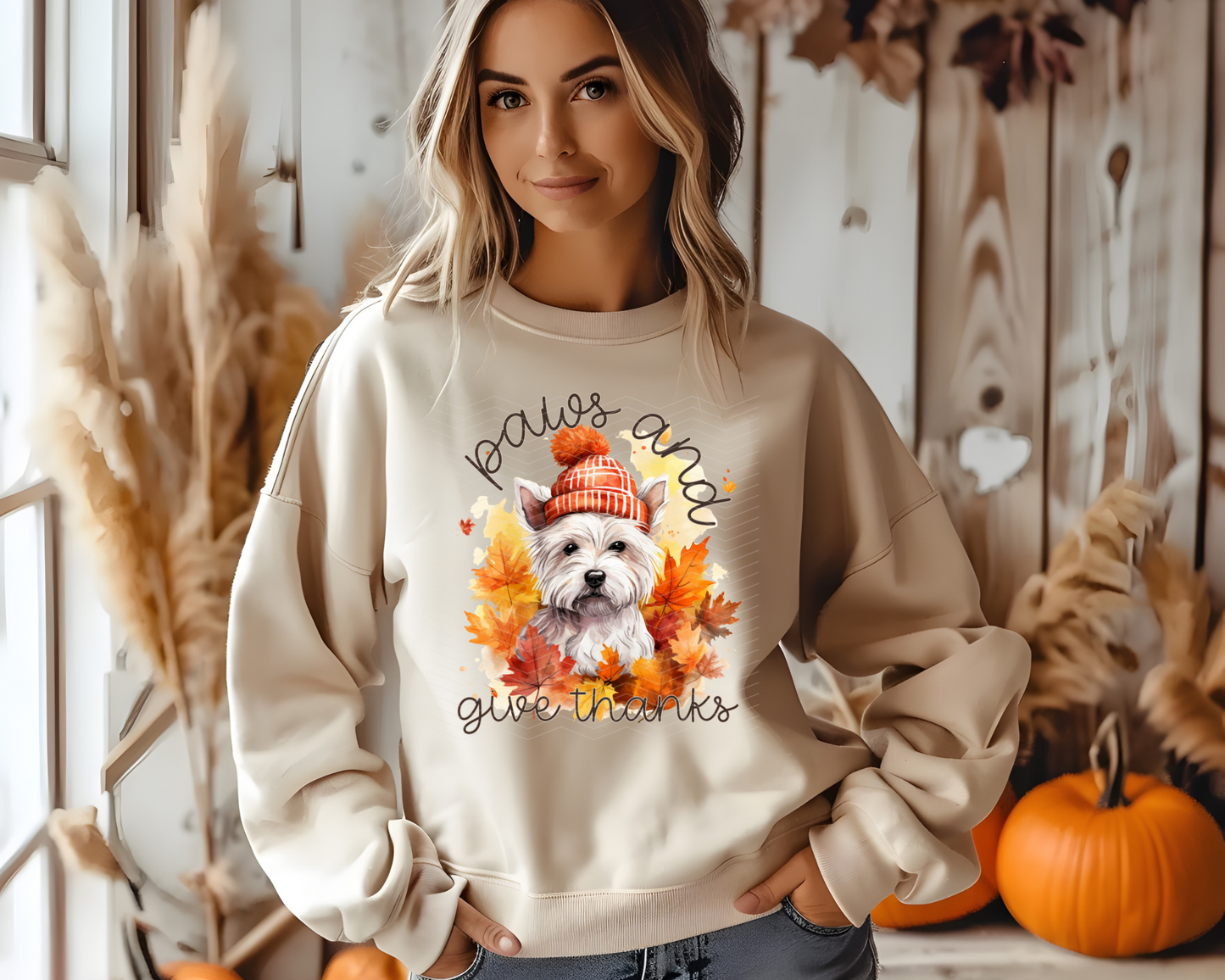 Paws and Give Thanks | Multiple Options | DTF TRANSFER