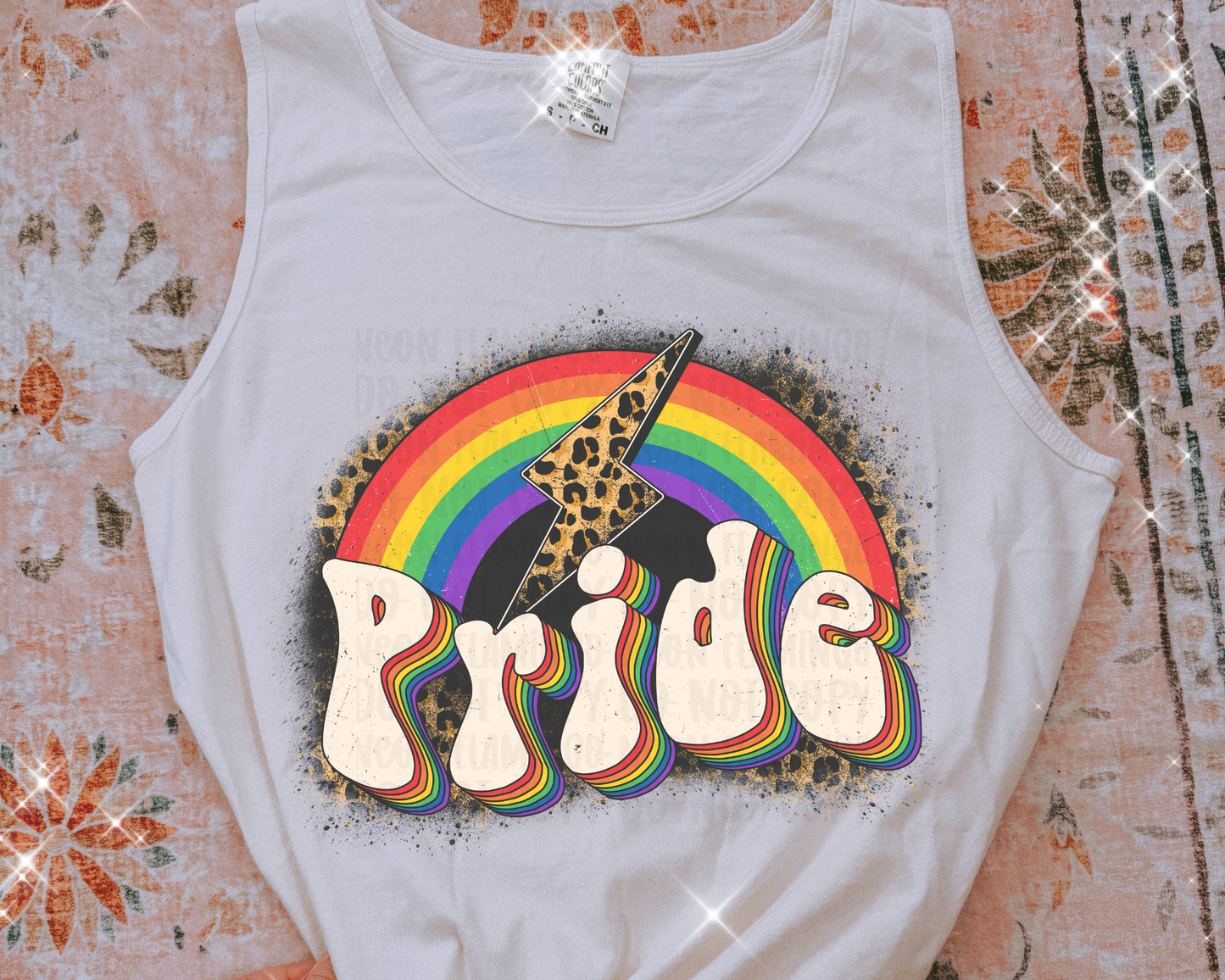 Pride Leopard Rainbow Lightning