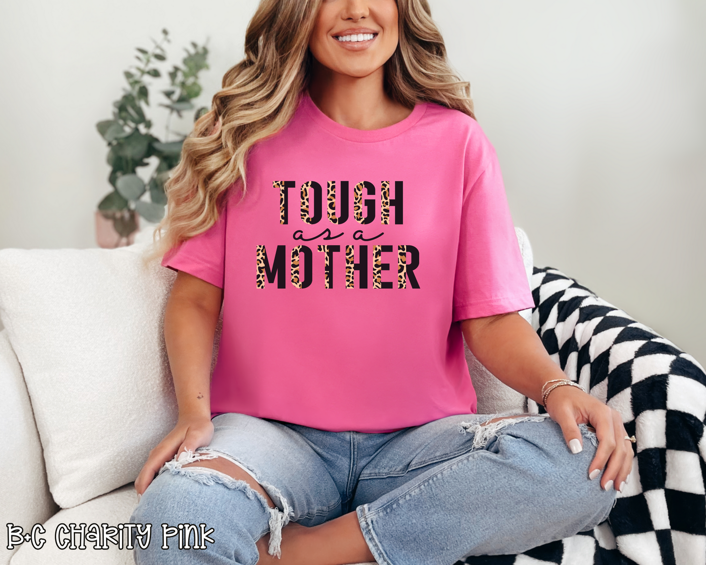 tough as a mother half leopard DTF TRANSFER