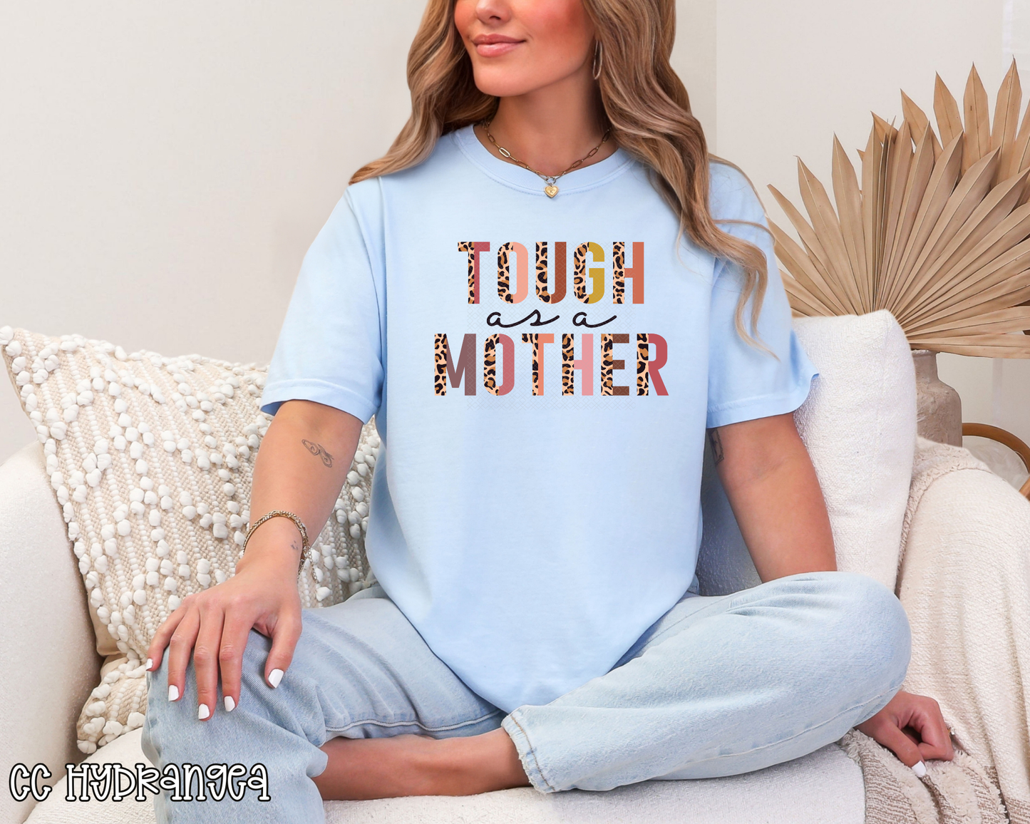 tough as a mother half leopard pastel DTF TRANSFER