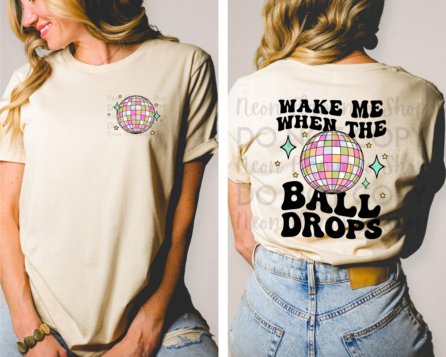 Wake Me When The Ball Drops DTF TRANSFER