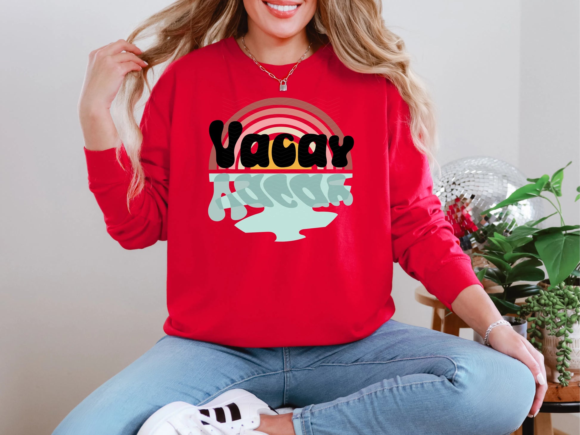 Vacay Retro Rainbow DTF TRANSFER