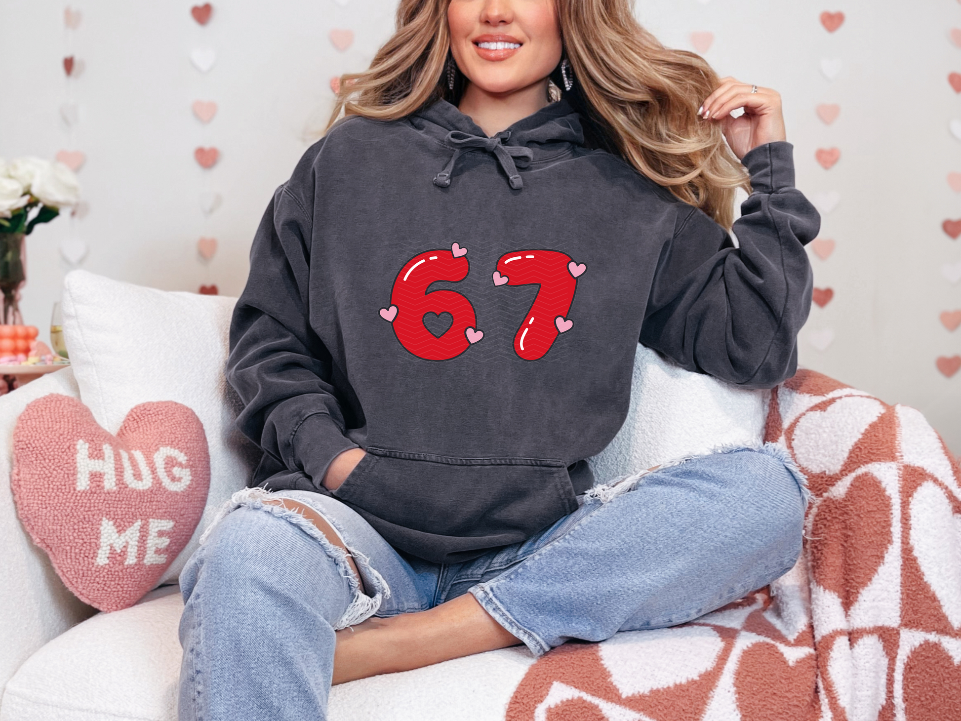 6 7 Hearts DTF TRANSFER