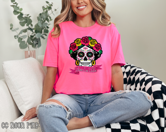 Viva La Vida Frida Faux Embroidery DTF TRANSFER