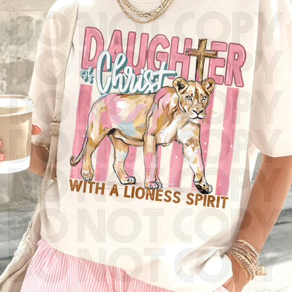 Daughter of Christ with a Lioness Spirit DTF TRANSFER