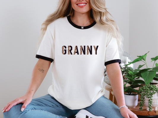 Granny Half Leopard DTF TRANSFER