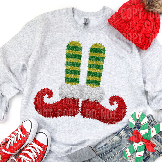 Elf Feet Faux Yarn DTF TRANSFER