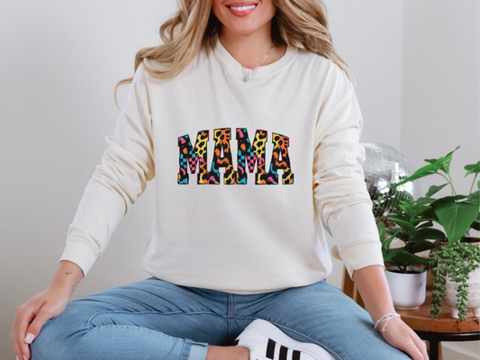 Mama Rainbow Leopard DTF TRANSFER