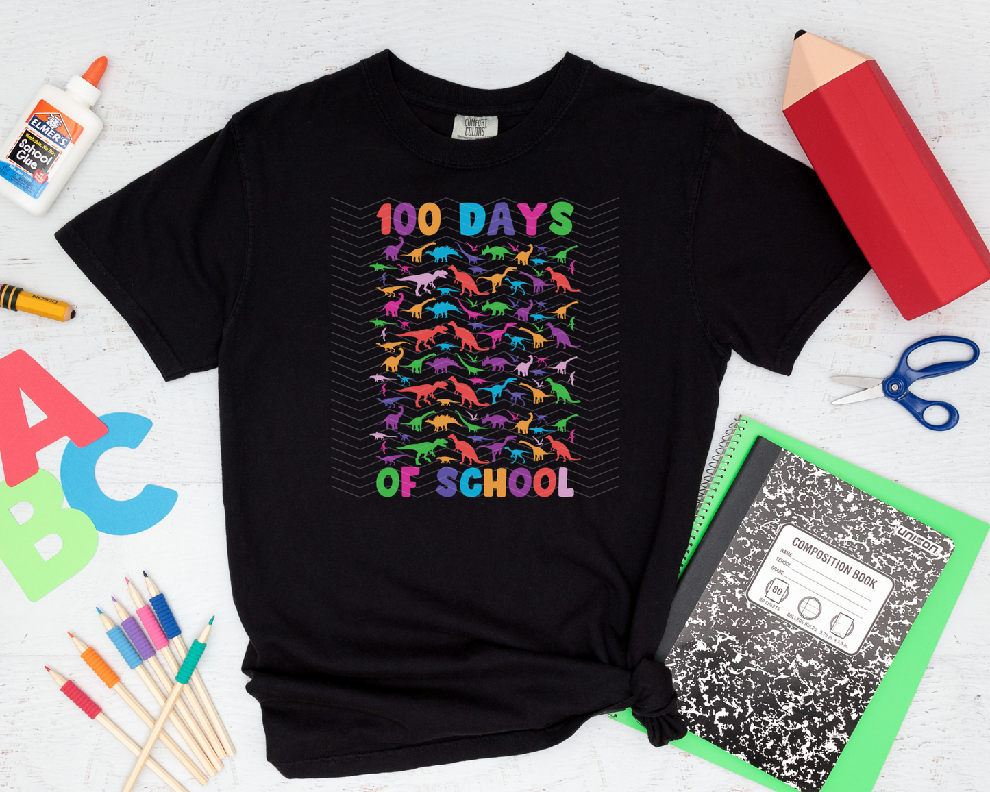 100 Days of School Dinosaurs DTF TRANSFER