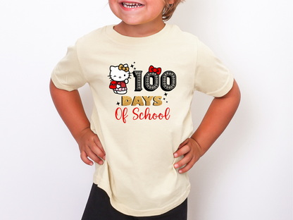 100 Days of School Hello Kitty DTF TRANSFER
