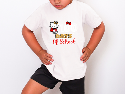 100 Days of School Hello Kitty DTF TRANSFER