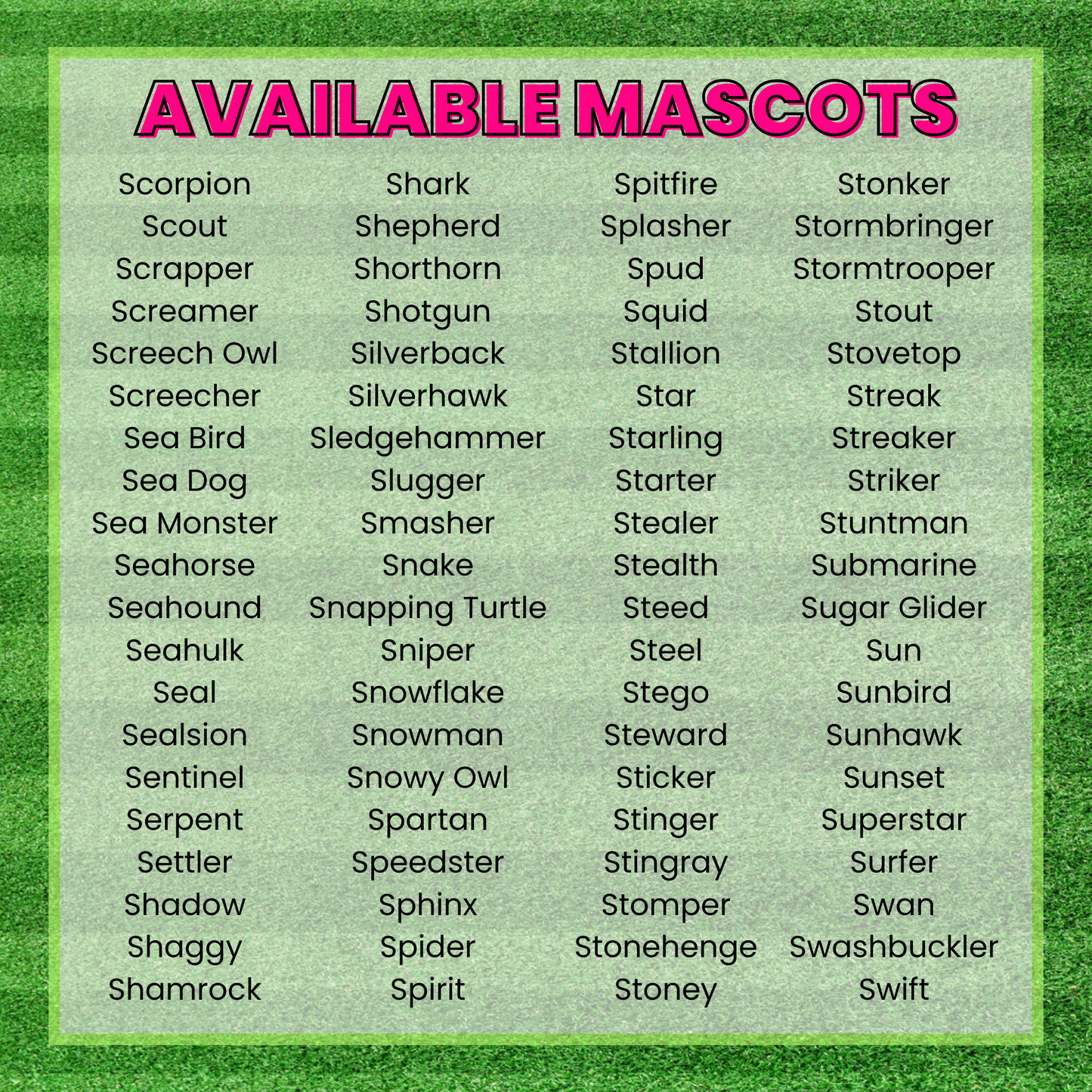 We Got That Mascot Spirit Leopard DTF TRANSFER