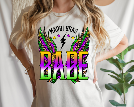 Mardi Gras Babe DTF TRANSFER