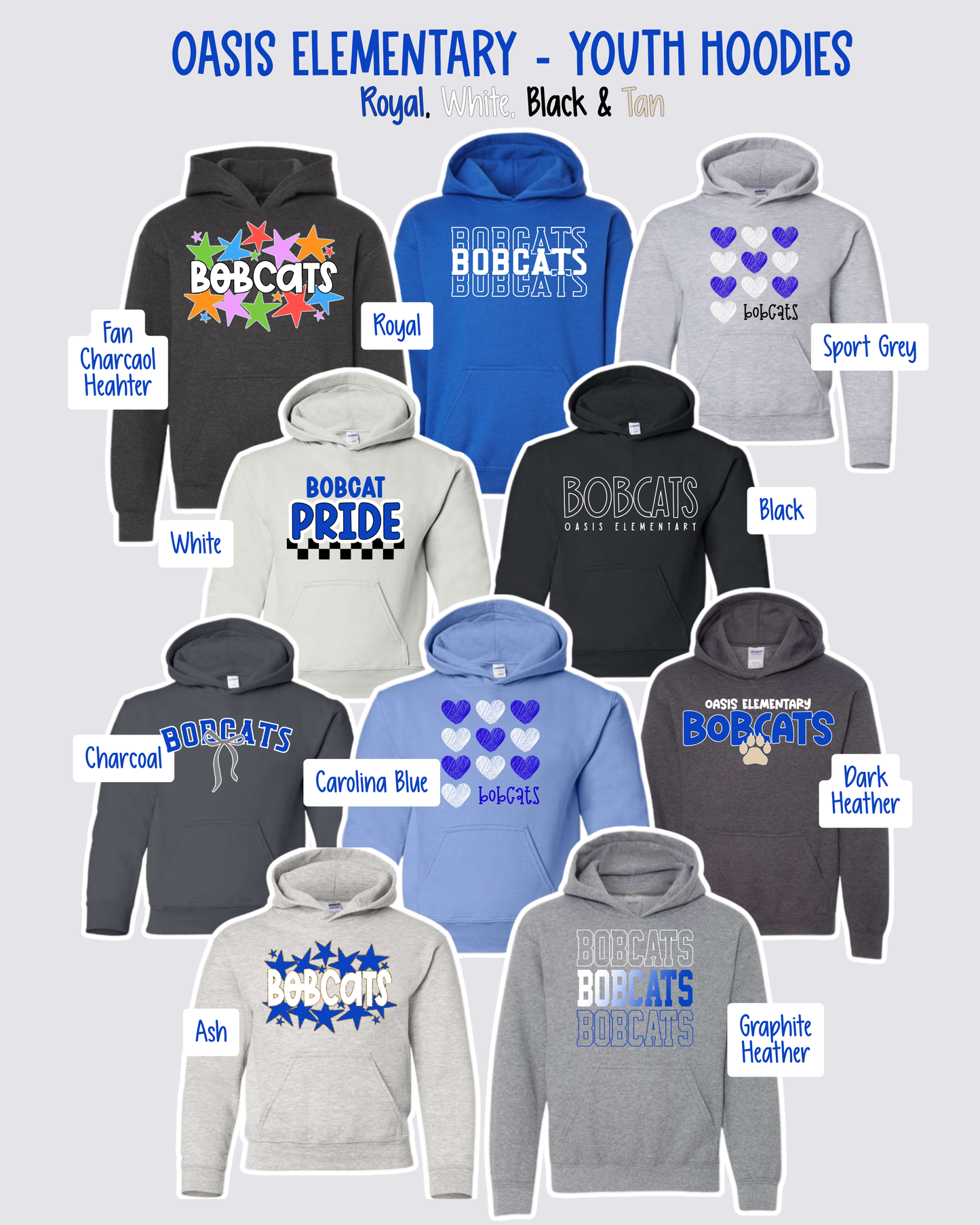 OASIS ELEMENTARY - YOUTH Hoodies