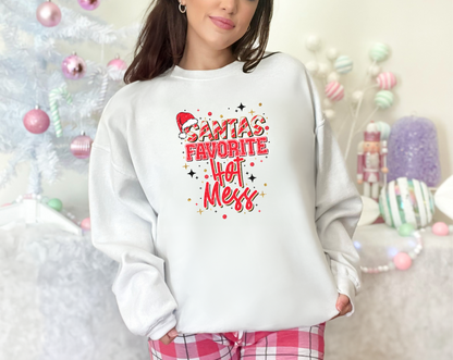 Santa s Favorite Hot Mess Shadow DTF TRANSFER