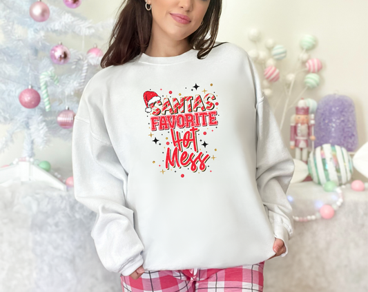Santa s Favorite Hot Mess Shadow DTF TRANSFER