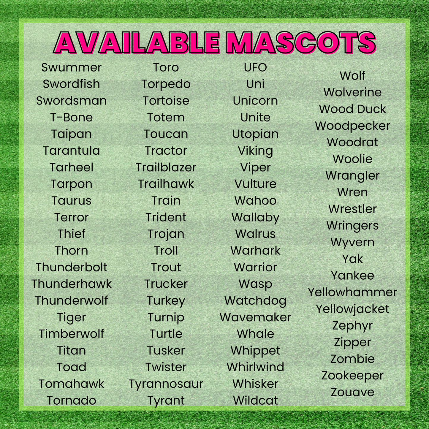 We Got That Mascot Spirit Leopard DTF TRANSFER