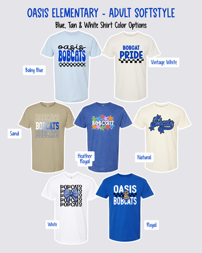 OASIS ELEMENTARY - ADULT Softstyle Short Sleeve tee