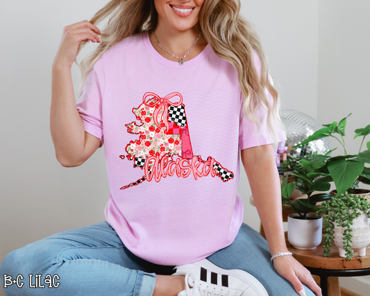 Pink Texas Checkered DTF TRANSFER