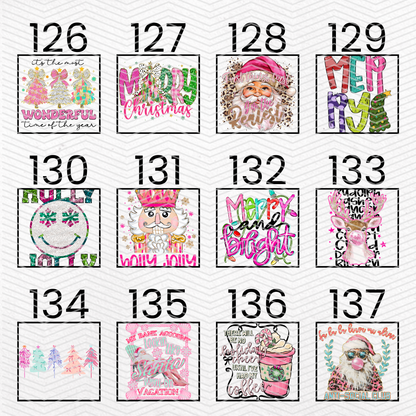 PINK CHRISTMAS $2 Transfers - LIVE SALE ONLY