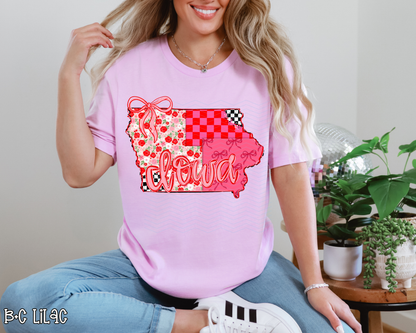 Pink Texas Checkered DTF TRANSFER