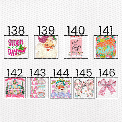 PINK CHRISTMAS $2 Transfers - LIVE SALE ONLY