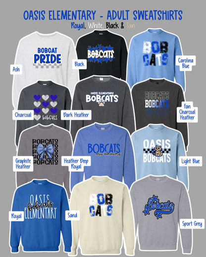OASIS ELEMENTARY - ADULT Crewneck Sweatshirt