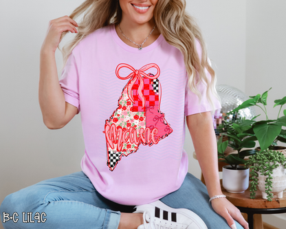 Pink Texas Checkered DTF TRANSFER