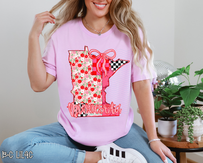 Pink Texas Checkered DTF TRANSFER