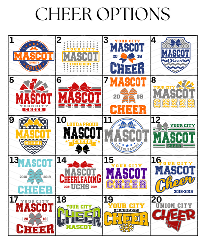 Custom Cheer Designs DTF TRANSFER