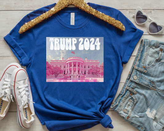 Trump 2024 Pink House DTF TRANSFER
