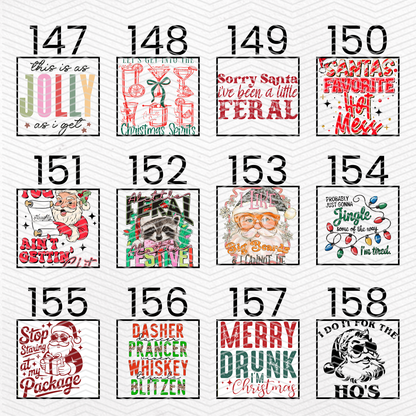 SNARKY CHRISTMAS $2 Transfers - LIVE SALE ONLY