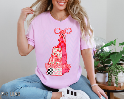 Pink Texas Checkered DTF TRANSFER