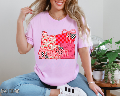 Pink Texas Checkered DTF TRANSFER