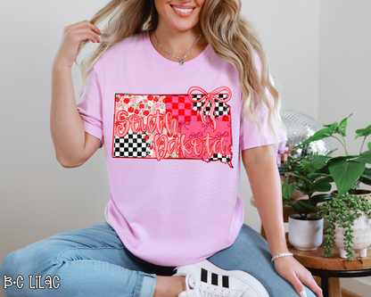 Pink Texas Checkered DTF TRANSFER