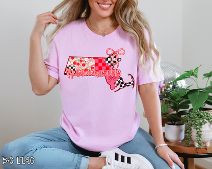 Pink Texas Checkered DTF TRANSFER