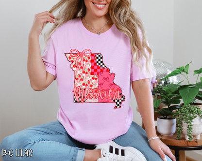 Pink Texas Checkered DTF TRANSFER